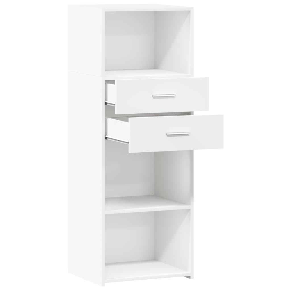 Hoge kast 45x42,5x124 cm bewerkt hout wit is nu te koop bij PeponiXL, paradijselijk wonen!