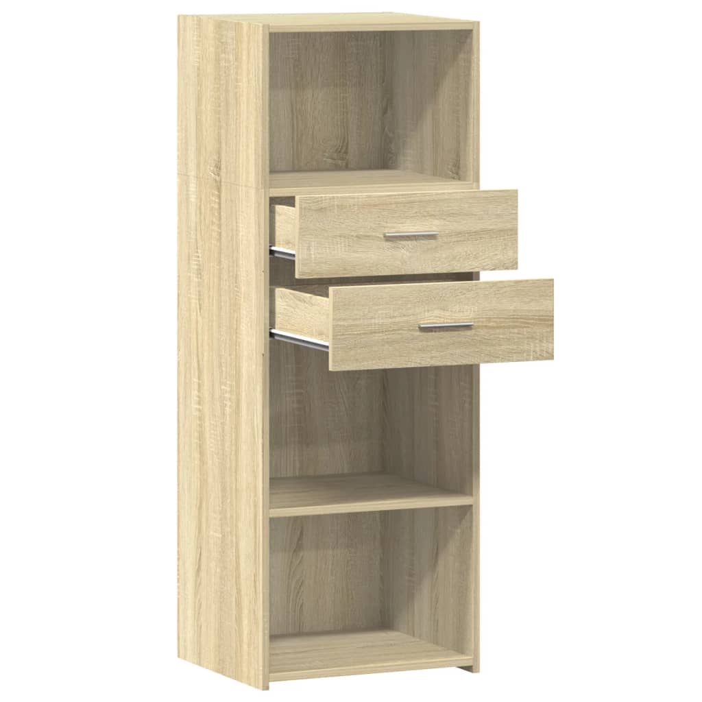 Hoge kast 45x42,5x124 cm bewerkt hout sonoma eikenkleurig is nu te koop bij PeponiXL, paradijselijk wonen!