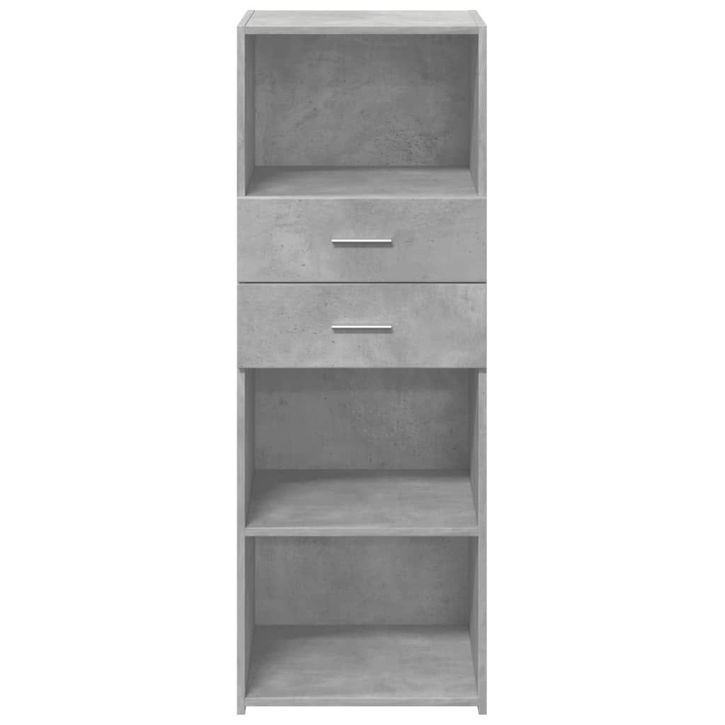 Hoge kast 45x42,5x124 cm bewerkt hout betongrijs is nu te koop bij PeponiXL, paradijselijk wonen!