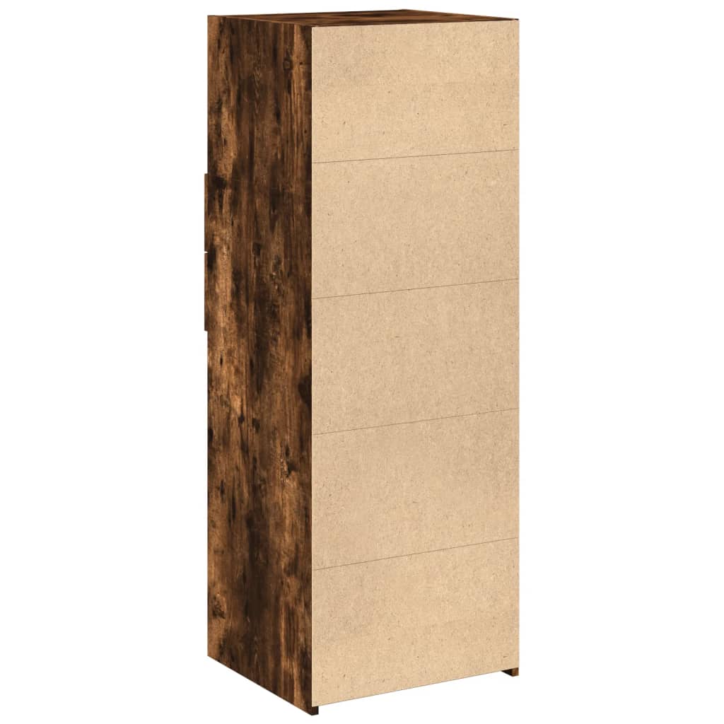 Hoge kast 45x42,5x124 cm bewerkt hout gerookt eikenkleurig is nu te koop bij PeponiXL, paradijselijk wonen!