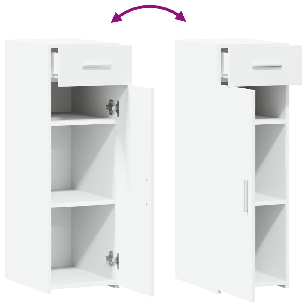 Dressoir 30x42,5x93 cm bewerkt hout wit is nu te koop bij PeponiXL, paradijselijk wonen!