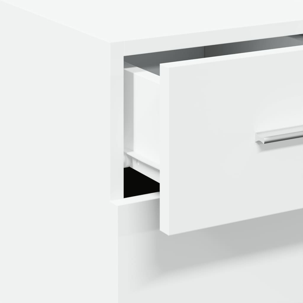 Dressoir 30x42,5x93 cm bewerkt hout wit is nu te koop bij PeponiXL, paradijselijk wonen!