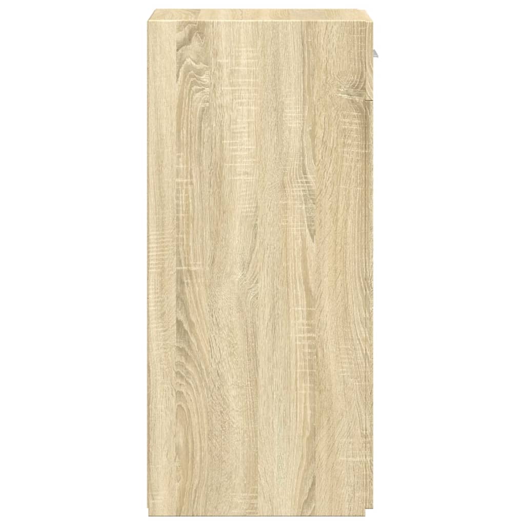 Dressoir 30x42,5x93 cm bewerkt hout sonoma eikenkleurig is nu te koop bij PeponiXL, paradijselijk wonen!