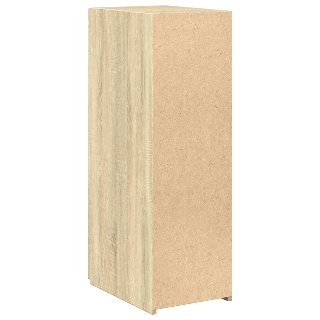 Dressoir 30x42,5x93 cm bewerkt hout sonoma eikenkleurig is nu te koop bij PeponiXL, paradijselijk wonen!