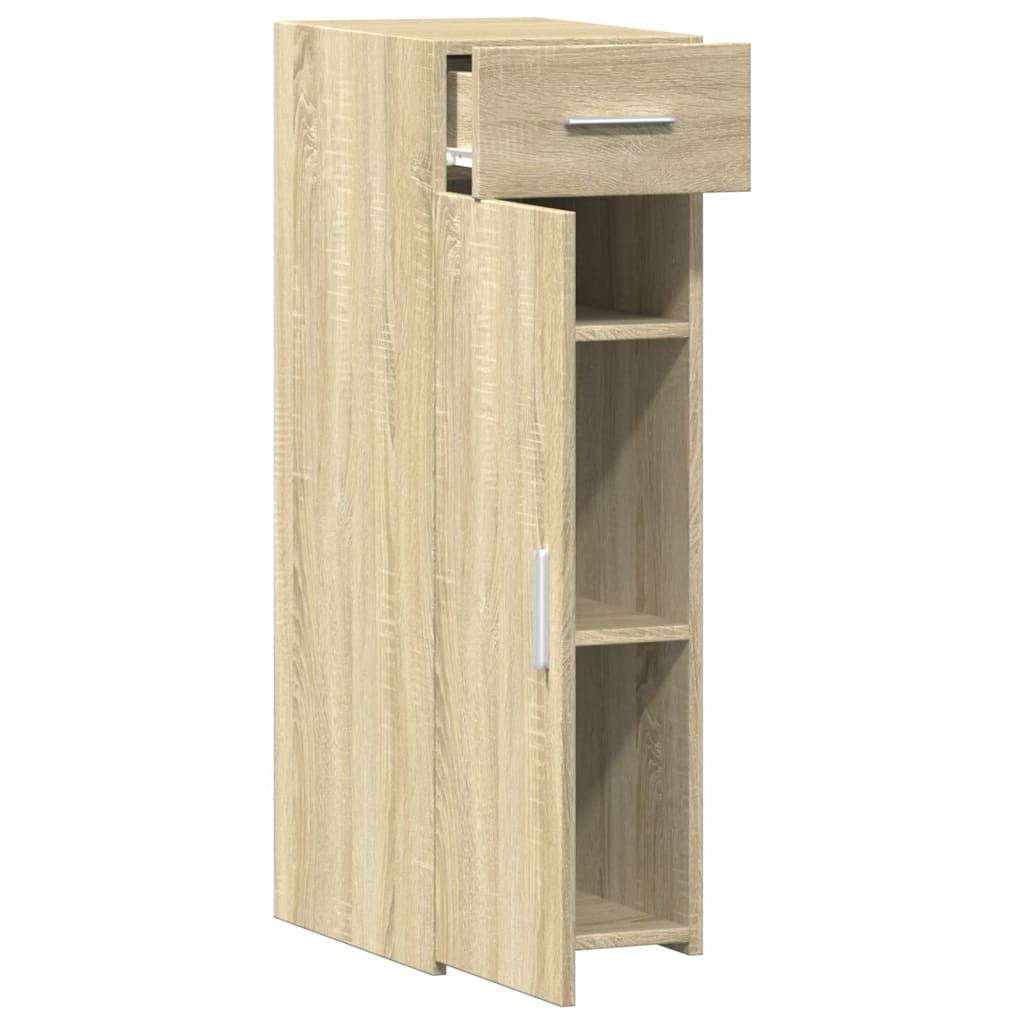 Dressoir 30x42,5x93 cm bewerkt hout sonoma eikenkleurig is nu te koop bij PeponiXL, paradijselijk wonen!