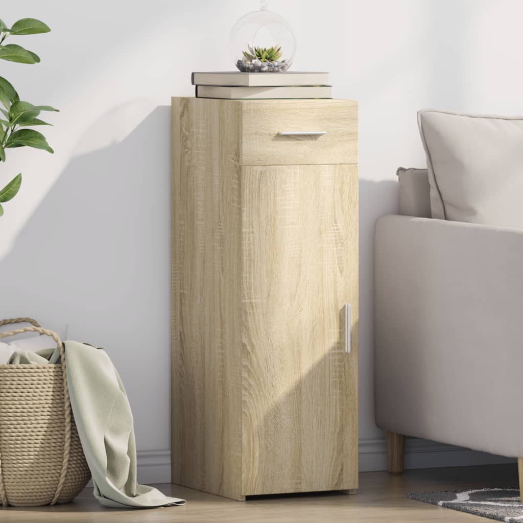 Dressoir 30x42,5x93 cm bewerkt hout sonoma eikenkleurig is nu te koop bij PeponiXL, paradijselijk wonen!