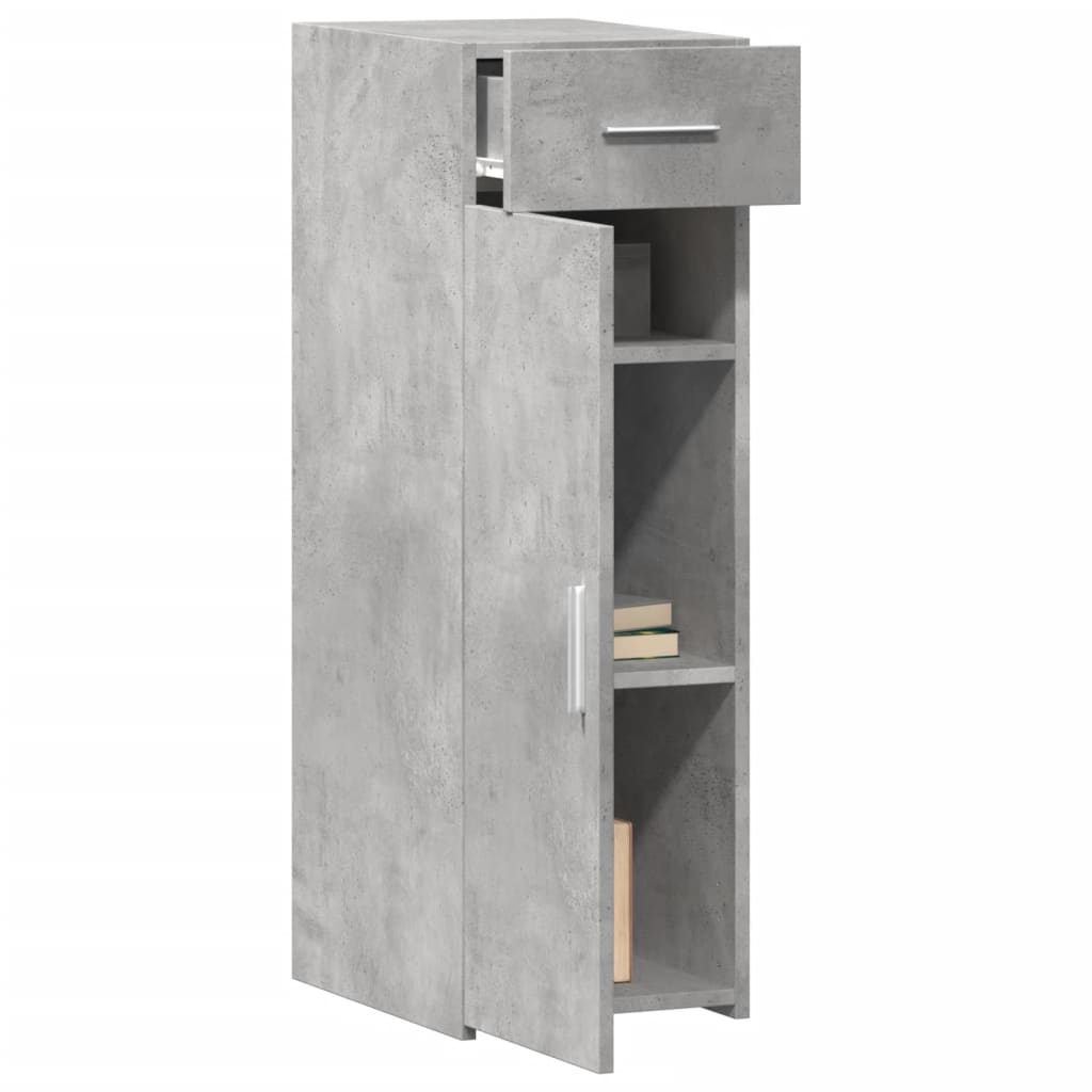 Dressoir 30x42,5x93 cm bewerkt hout betongrijs is nu te koop bij PeponiXL, paradijselijk wonen!