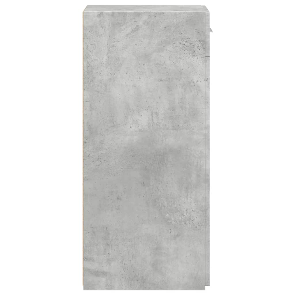 Dressoir 30x42,5x93 cm bewerkt hout betongrijs is nu te koop bij PeponiXL, paradijselijk wonen!