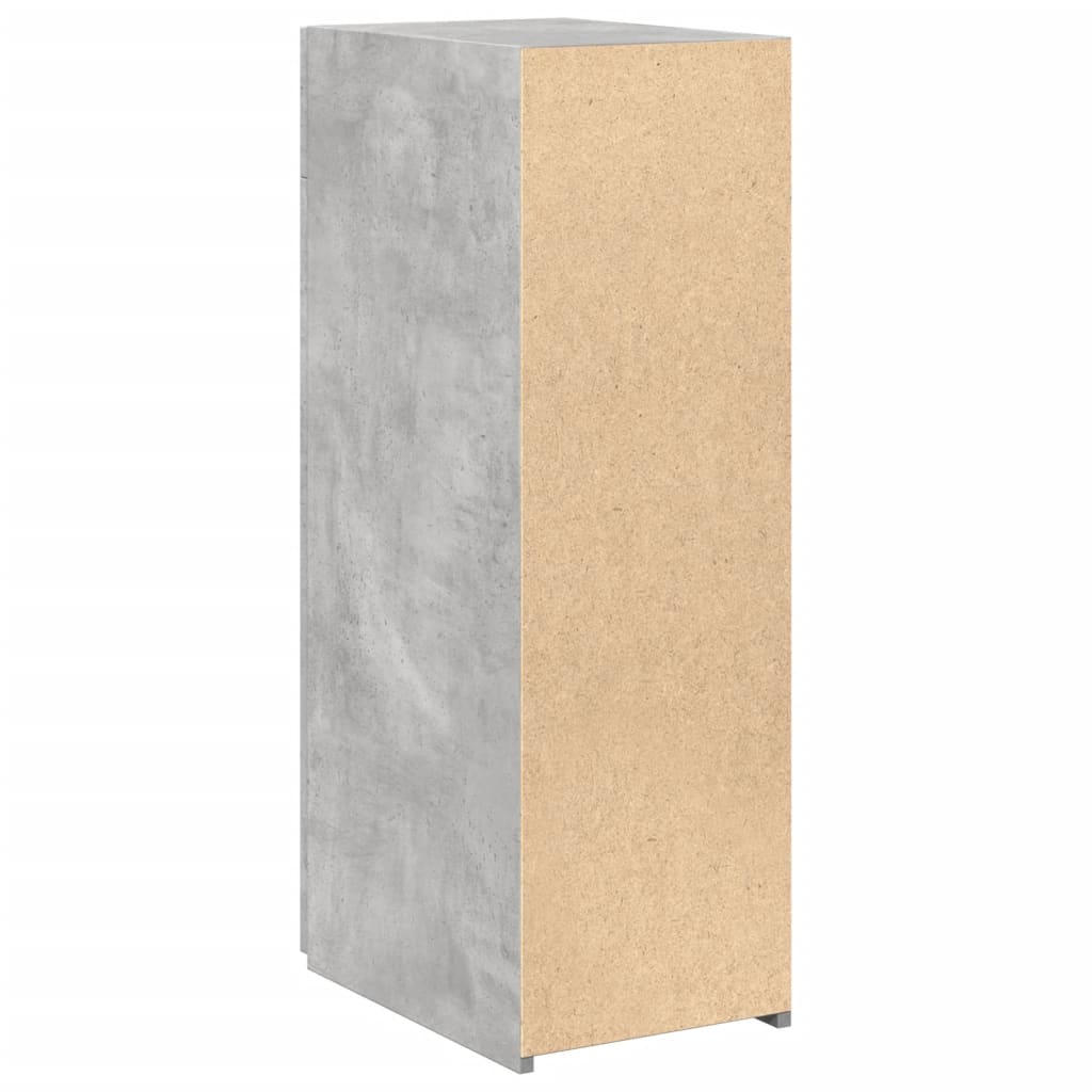 Dressoir 30x42,5x93 cm bewerkt hout betongrijs is nu te koop bij PeponiXL, paradijselijk wonen!