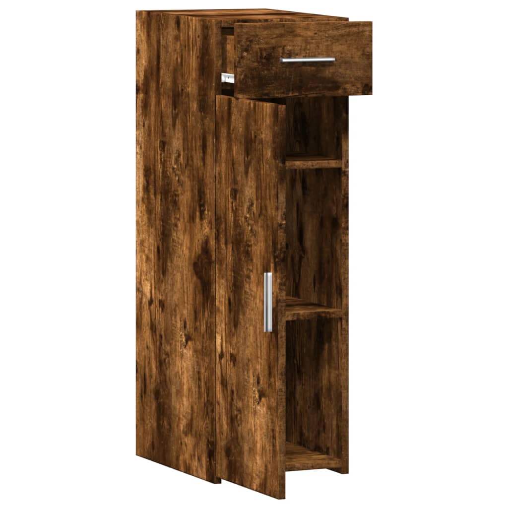 Dressoir 30x42,5x93 cm bewerkt hout gerookt eikenkleurig is nu te koop bij PeponiXL, paradijselijk wonen!