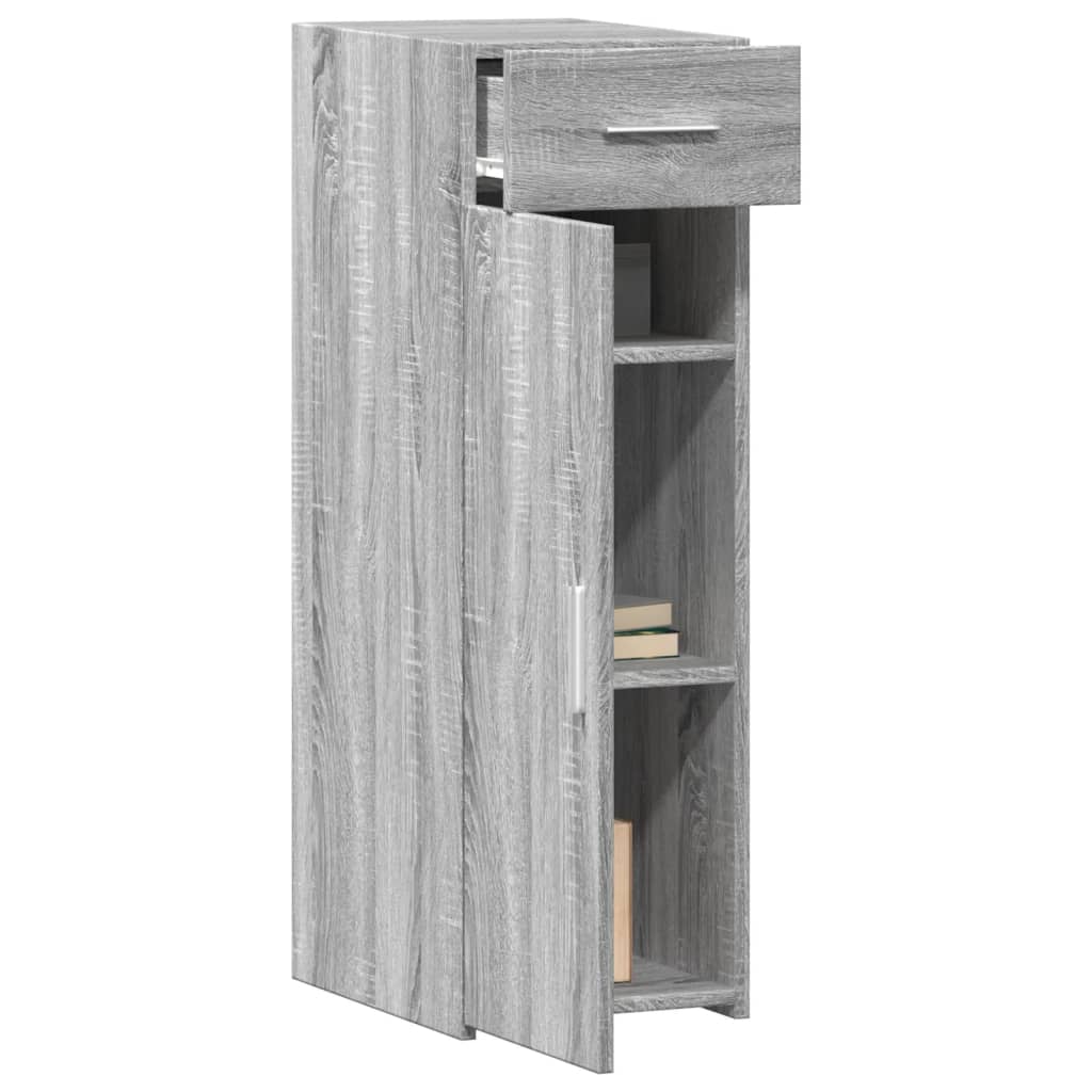 Dressoir 30x42,5x93 cm bewerkt hout grijs sonoma eikenkleurig is nu te koop bij PeponiXL, paradijselijk wonen!