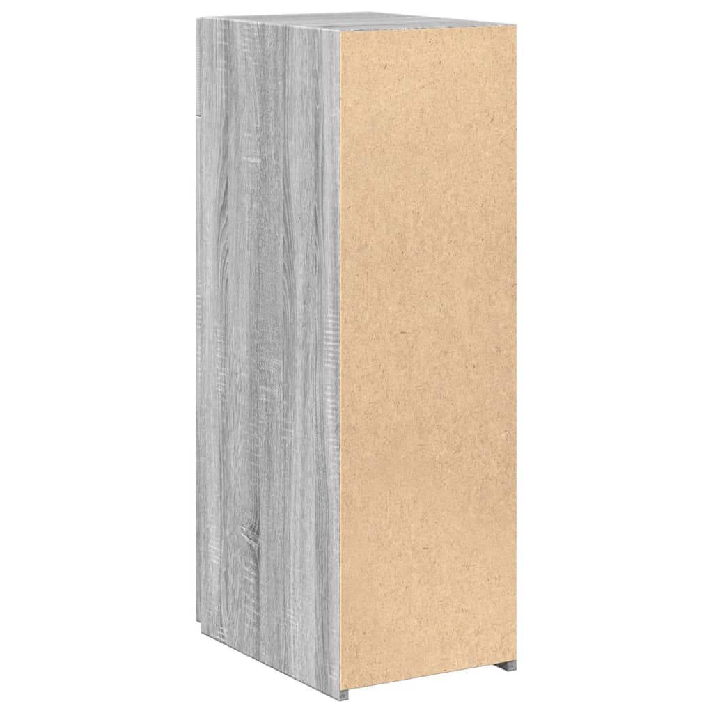Dressoir 30x42,5x93 cm bewerkt hout grijs sonoma eikenkleurig is nu te koop bij PeponiXL, paradijselijk wonen!