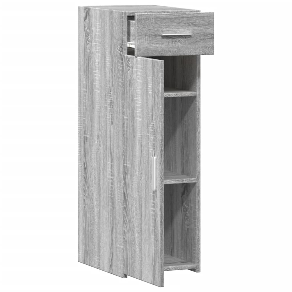 Dressoir 30x42,5x93 cm bewerkt hout grijs sonoma eikenkleurig is nu te koop bij PeponiXL, paradijselijk wonen!
