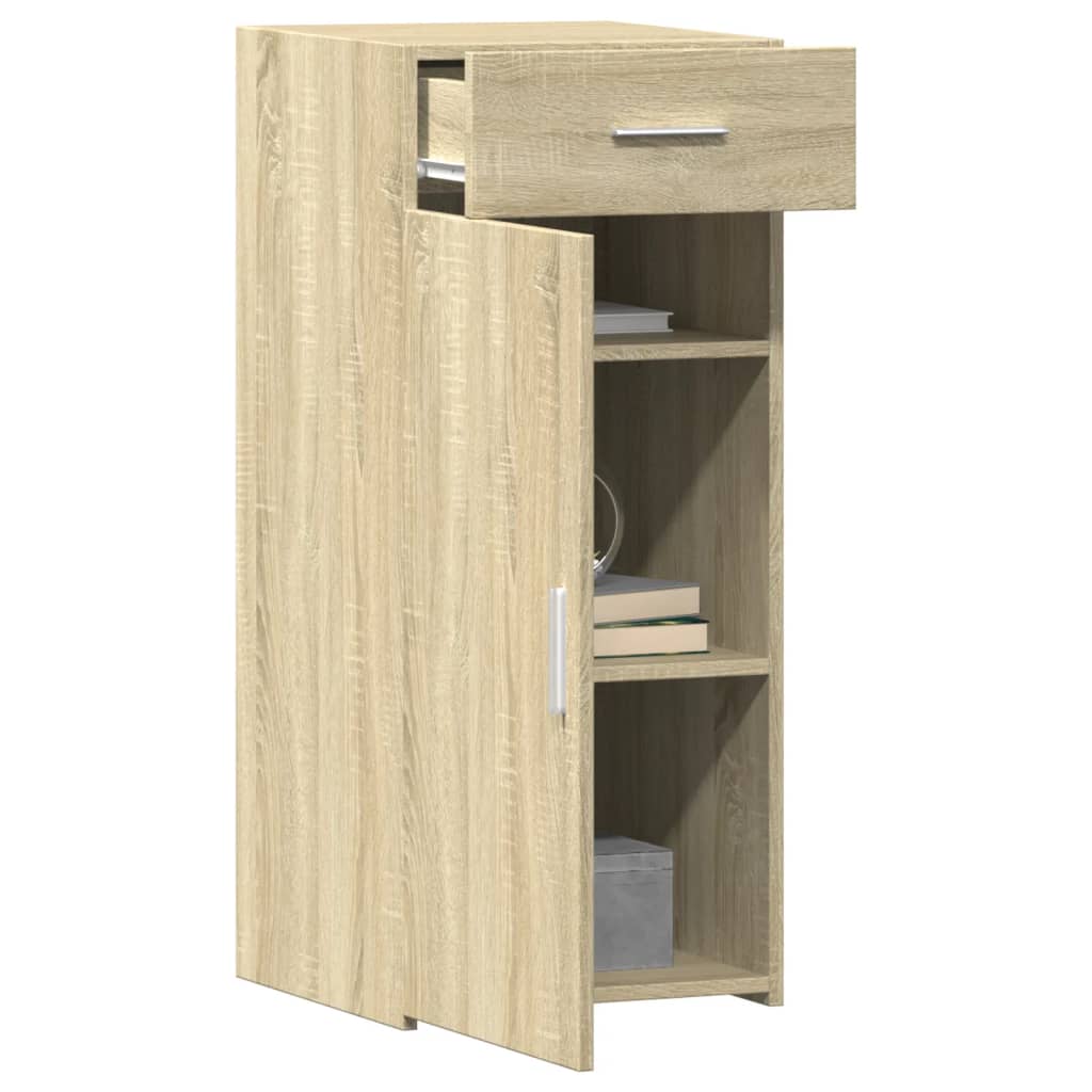 Dressoir 40x42,5x93 cm bewerkt hout sonoma eikenkleurig is nu te koop bij PeponiXL, paradijselijk wonen!