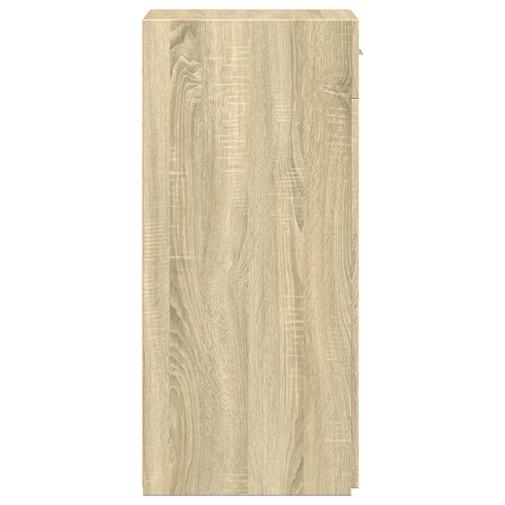Dressoir 40x42,5x93 cm bewerkt hout sonoma eikenkleurig is nu te koop bij PeponiXL, paradijselijk wonen!