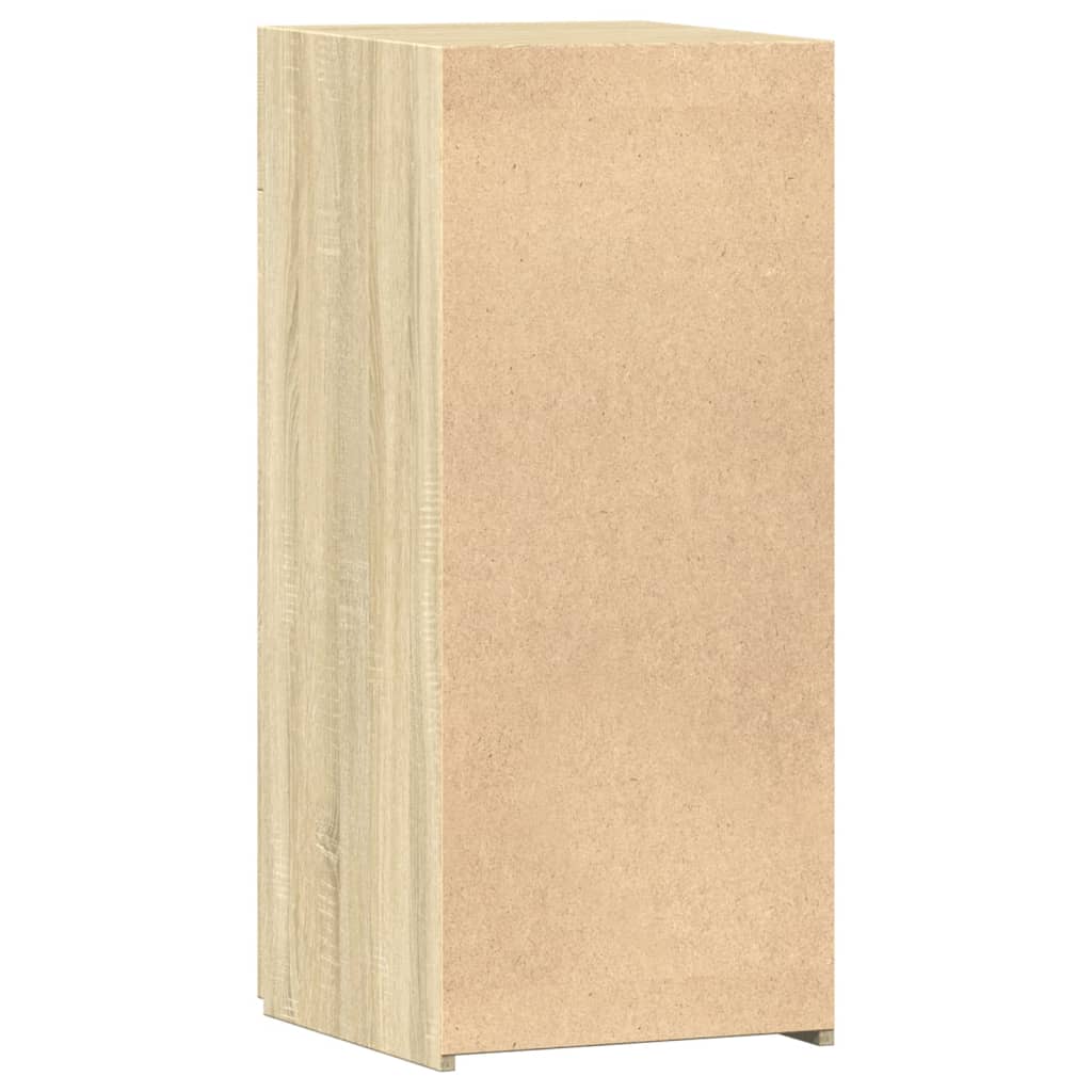 Dressoir 40x42,5x93 cm bewerkt hout sonoma eikenkleurig is nu te koop bij PeponiXL, paradijselijk wonen!
