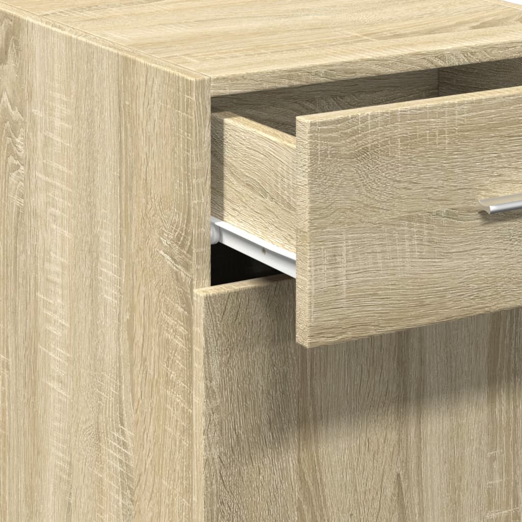 Dressoir 40x42,5x93 cm bewerkt hout sonoma eikenkleurig is nu te koop bij PeponiXL, paradijselijk wonen!
