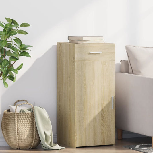 Dressoir 40x42,5x93 cm bewerkt hout sonoma eikenkleurig is nu te koop bij PeponiXL, paradijselijk wonen!