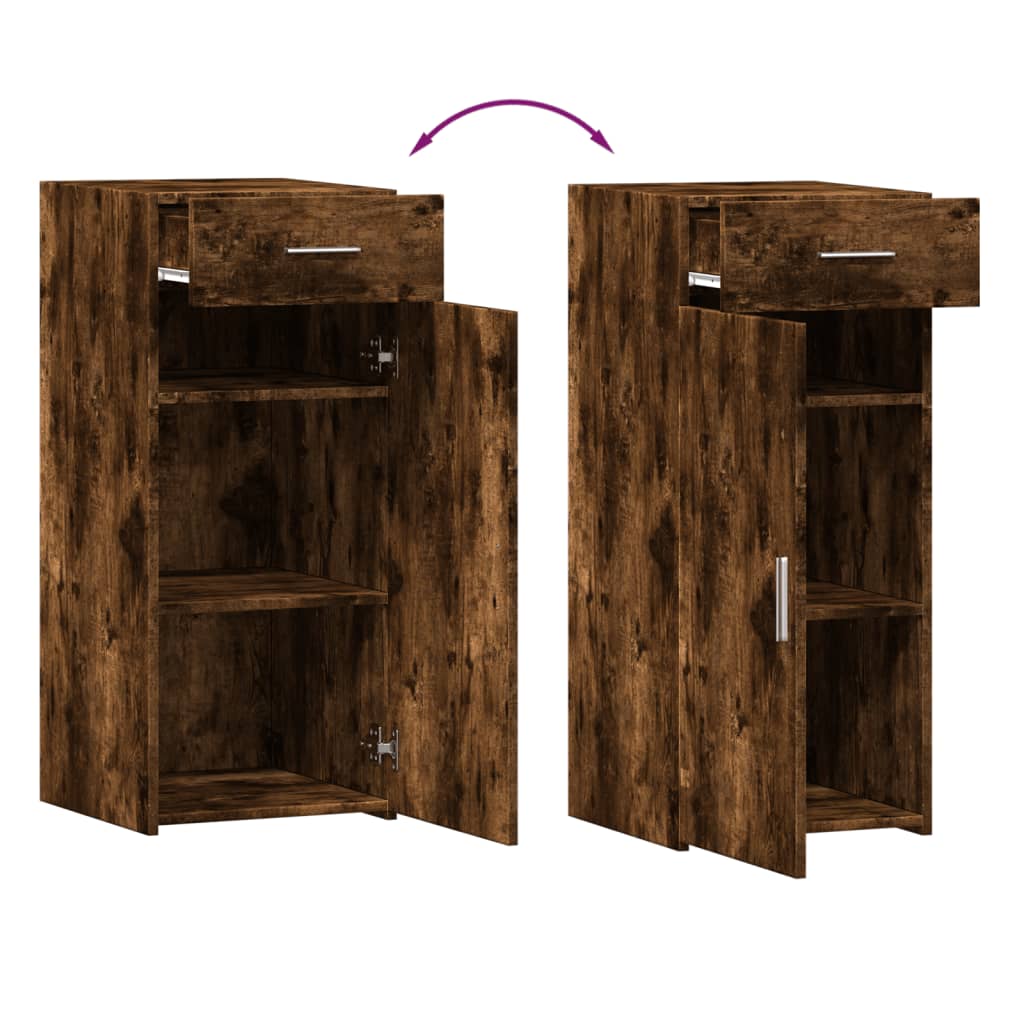 Dressoir 40x42,5x93 cm bewerkt hout gerookt eikenkleurig is nu te koop bij PeponiXL, paradijselijk wonen!