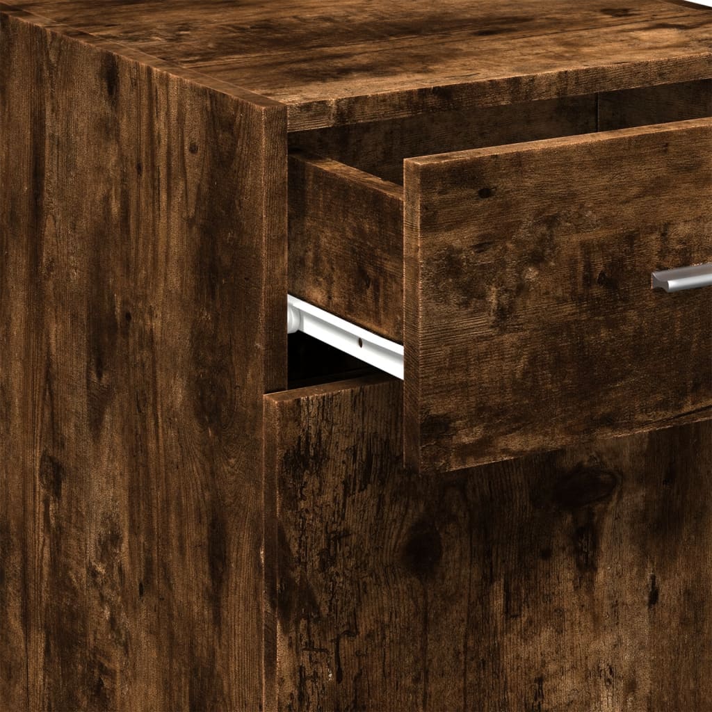 Dressoir 40x42,5x93 cm bewerkt hout gerookt eikenkleurig is nu te koop bij PeponiXL, paradijselijk wonen!