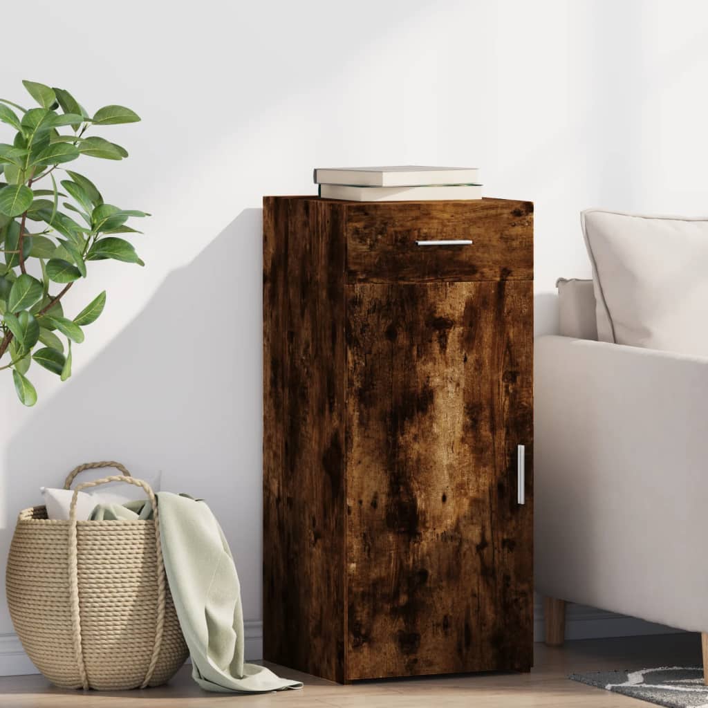 Dressoir 40x42,5x93 cm bewerkt hout gerookt eikenkleurig is nu te koop bij PeponiXL, paradijselijk wonen!