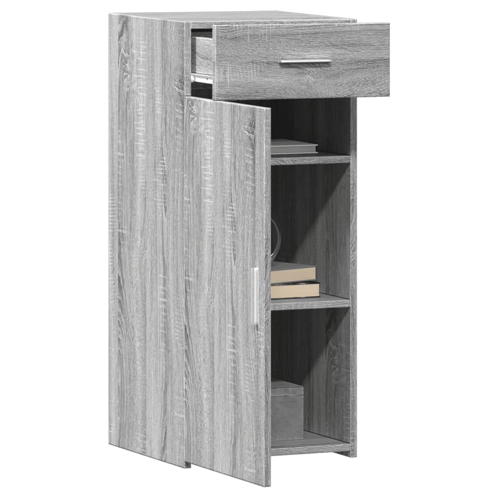 Dressoir 40x42,5x93 cm bewerkt hout grijs sonoma eikenkleur is nu te koop bij PeponiXL, paradijselijk wonen!
