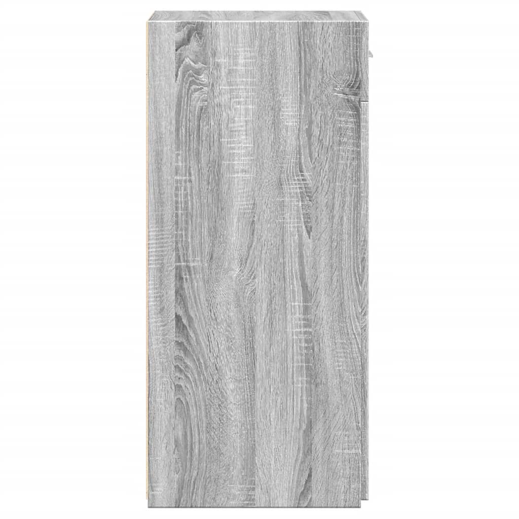 Dressoir 40x42,5x93 cm bewerkt hout grijs sonoma eikenkleur is nu te koop bij PeponiXL, paradijselijk wonen!