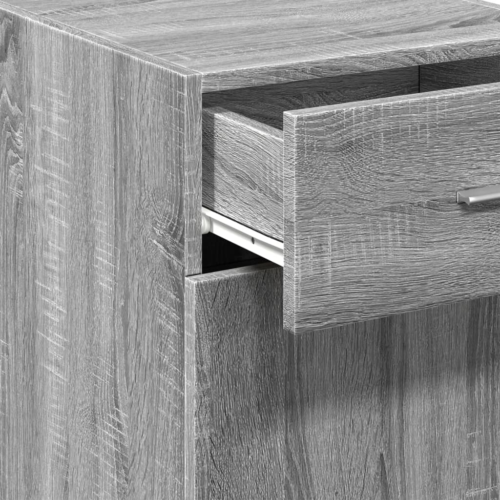 Dressoir 40x42,5x93 cm bewerkt hout grijs sonoma eikenkleur is nu te koop bij PeponiXL, paradijselijk wonen!