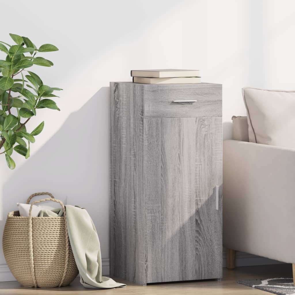 Dressoir 40x42,5x93 cm bewerkt hout grijs sonoma eikenkleur is nu te koop bij PeponiXL, paradijselijk wonen!