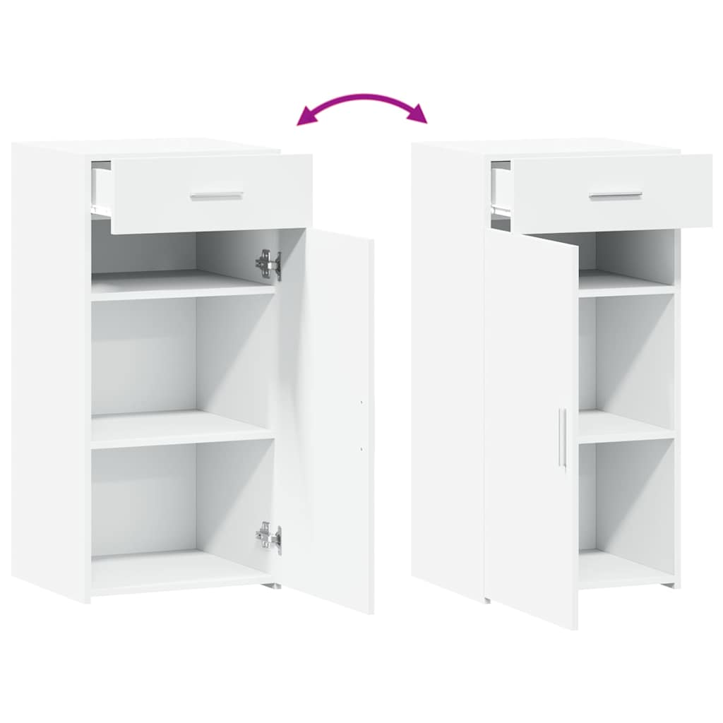 Dressoir 45x42,5x93 cm bewerkt hout wit is nu te koop bij PeponiXL, paradijselijk wonen!