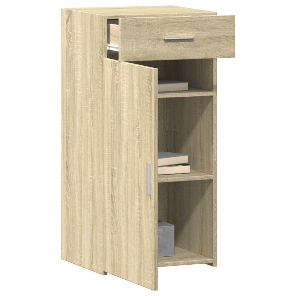 Dressoir 45x42,5x93 cm bewerkt hout sonoma eikenkleurig is nu te koop bij PeponiXL, paradijselijk wonen!