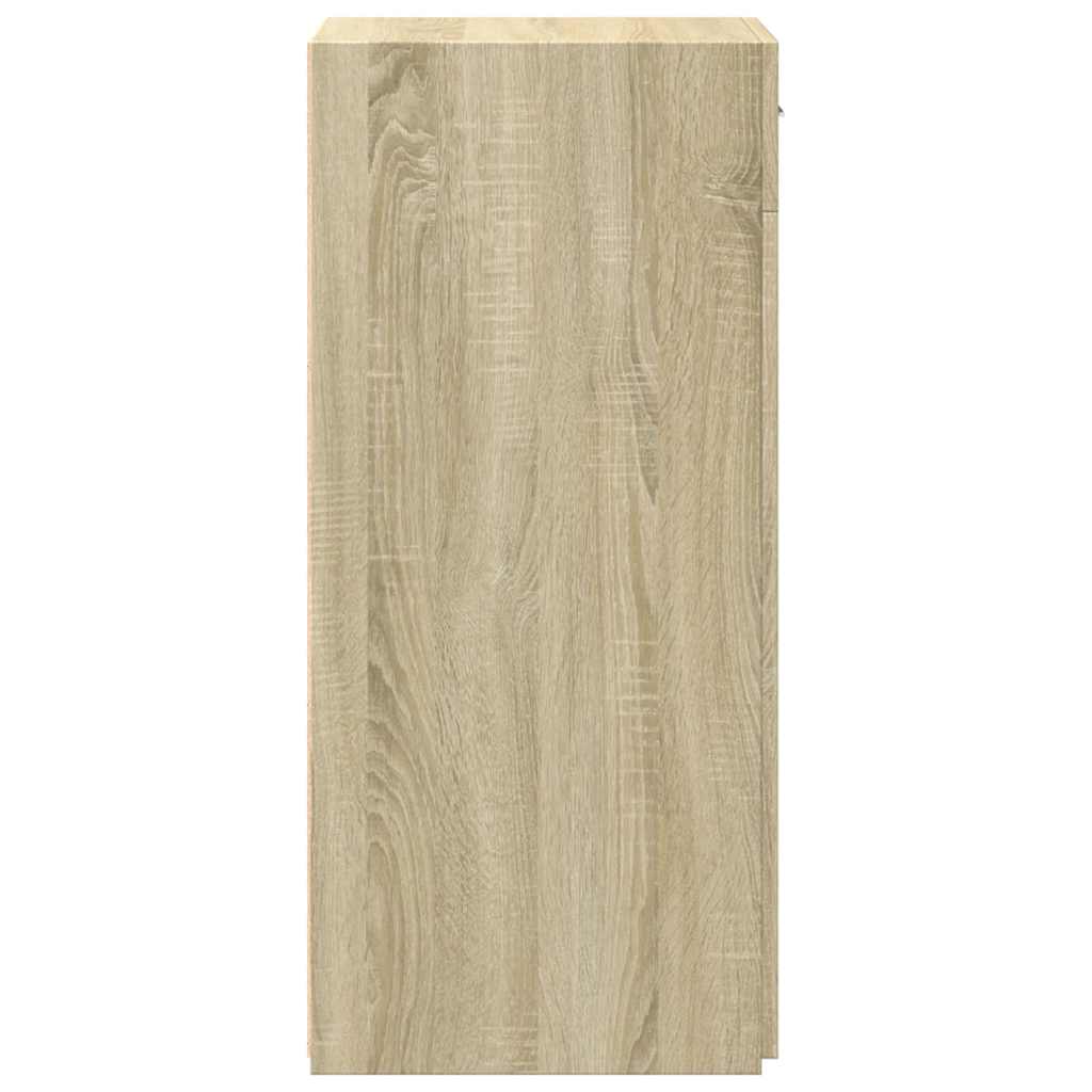 Dressoir 45x42,5x93 cm bewerkt hout sonoma eikenkleurig is nu te koop bij PeponiXL, paradijselijk wonen!