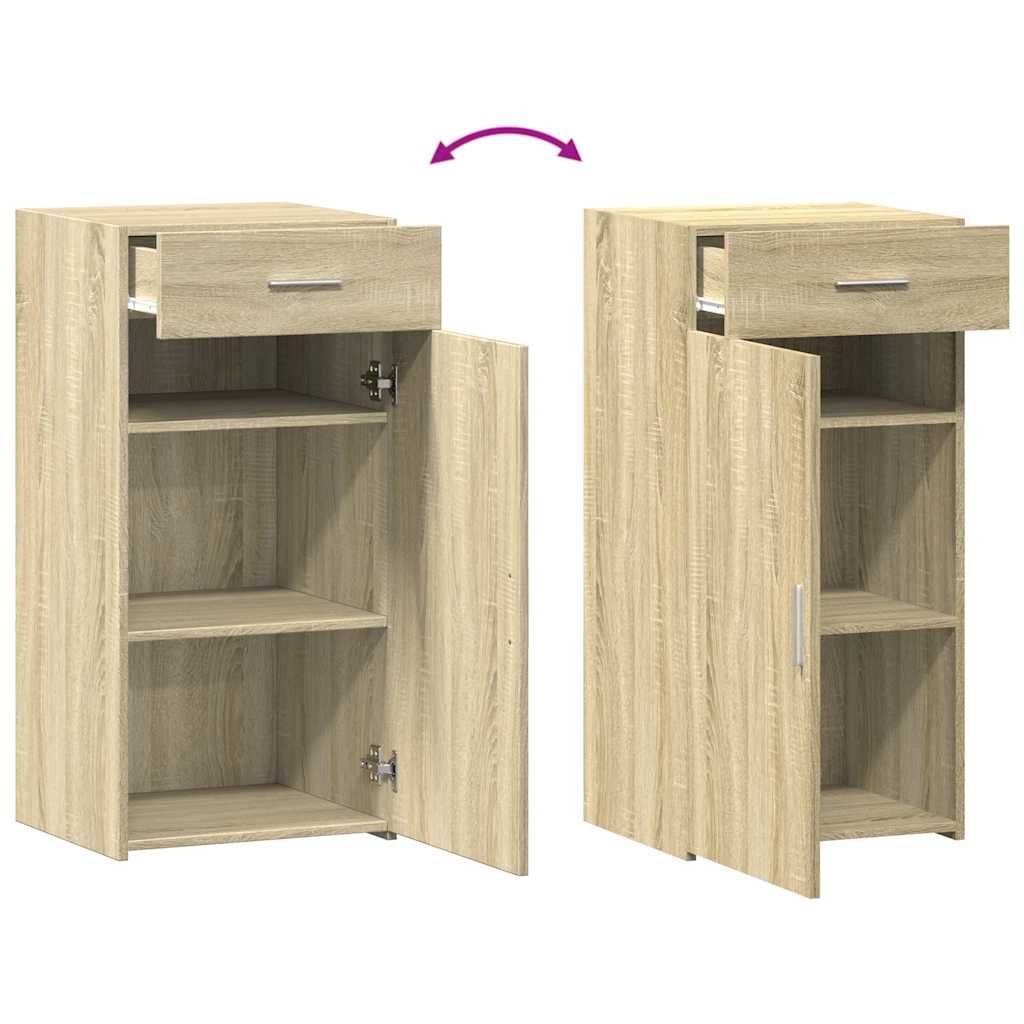 Dressoir 45x42,5x93 cm bewerkt hout sonoma eikenkleurig is nu te koop bij PeponiXL, paradijselijk wonen!