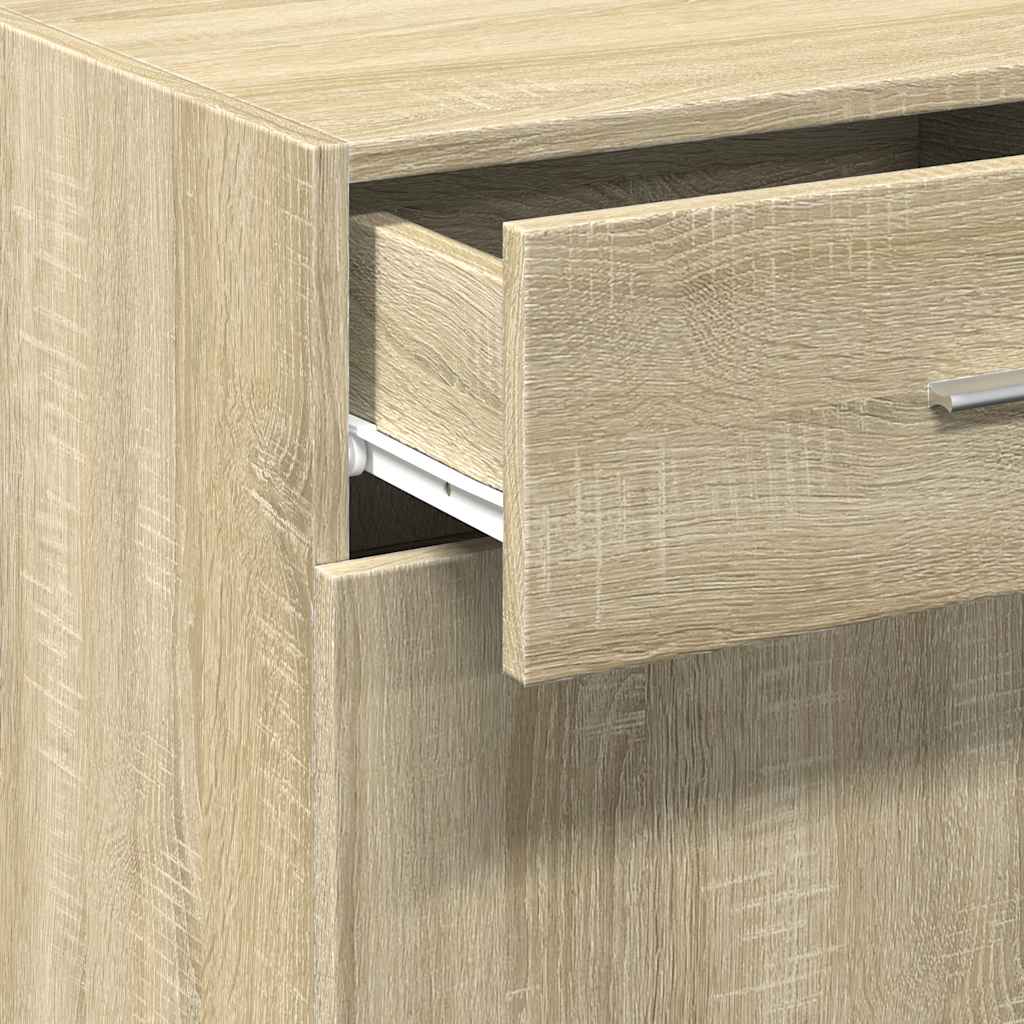 Dressoir 45x42,5x93 cm bewerkt hout sonoma eikenkleurig is nu te koop bij PeponiXL, paradijselijk wonen!