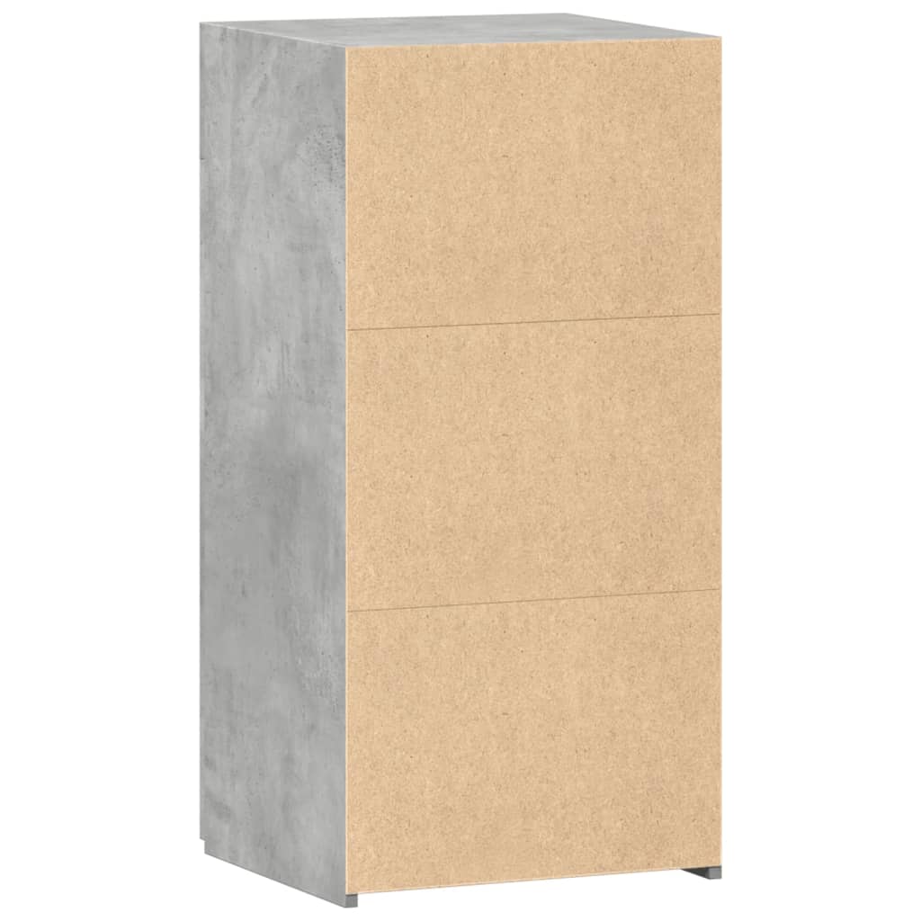 Dressoir 45x42,5x93 cm bewerkt hout betongrijs is nu te koop bij PeponiXL, paradijselijk wonen!