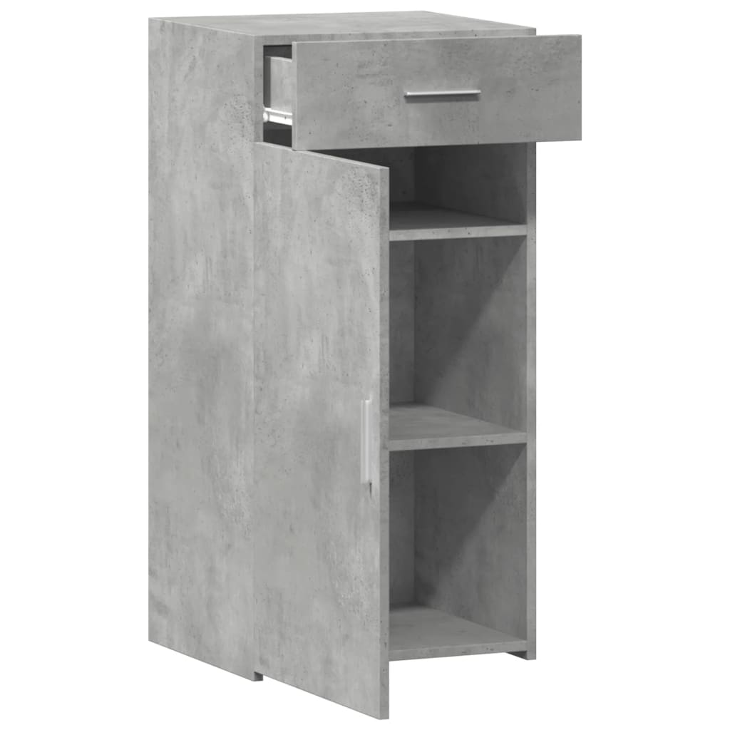 Dressoir 45x42,5x93 cm bewerkt hout betongrijs is nu te koop bij PeponiXL, paradijselijk wonen!