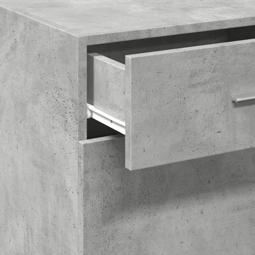 Dressoir 45x42,5x93 cm bewerkt hout betongrijs is nu te koop bij PeponiXL, paradijselijk wonen!