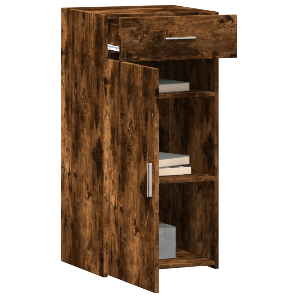 Dressoir 45x42,5x93 cm bewerkt hout gerookt eikenkleurig is nu te koop bij PeponiXL, paradijselijk wonen!