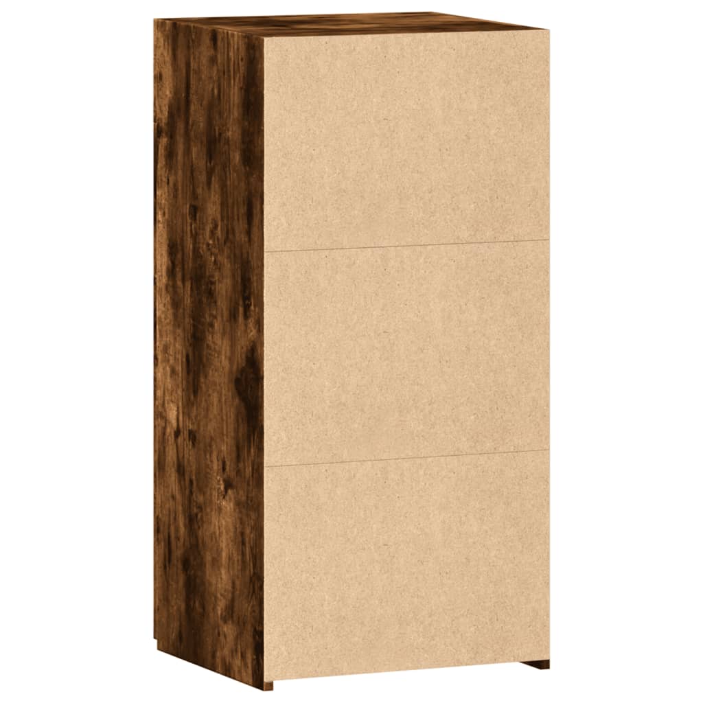 Dressoir 45x42,5x93 cm bewerkt hout gerookt eikenkleurig is nu te koop bij PeponiXL, paradijselijk wonen!