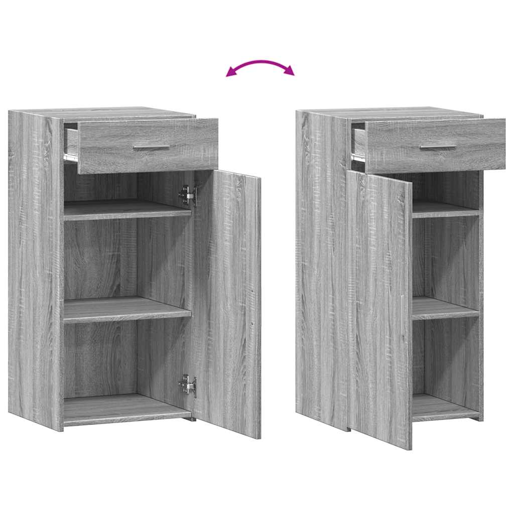 Dressoir 45x42,5x93 cm bewerkt hout grijs sonoma eikenkleurig is nu te koop bij PeponiXL, paradijselijk wonen!