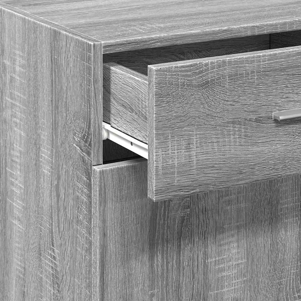 Dressoir 45x42,5x93 cm bewerkt hout grijs sonoma eikenkleurig is nu te koop bij PeponiXL, paradijselijk wonen!