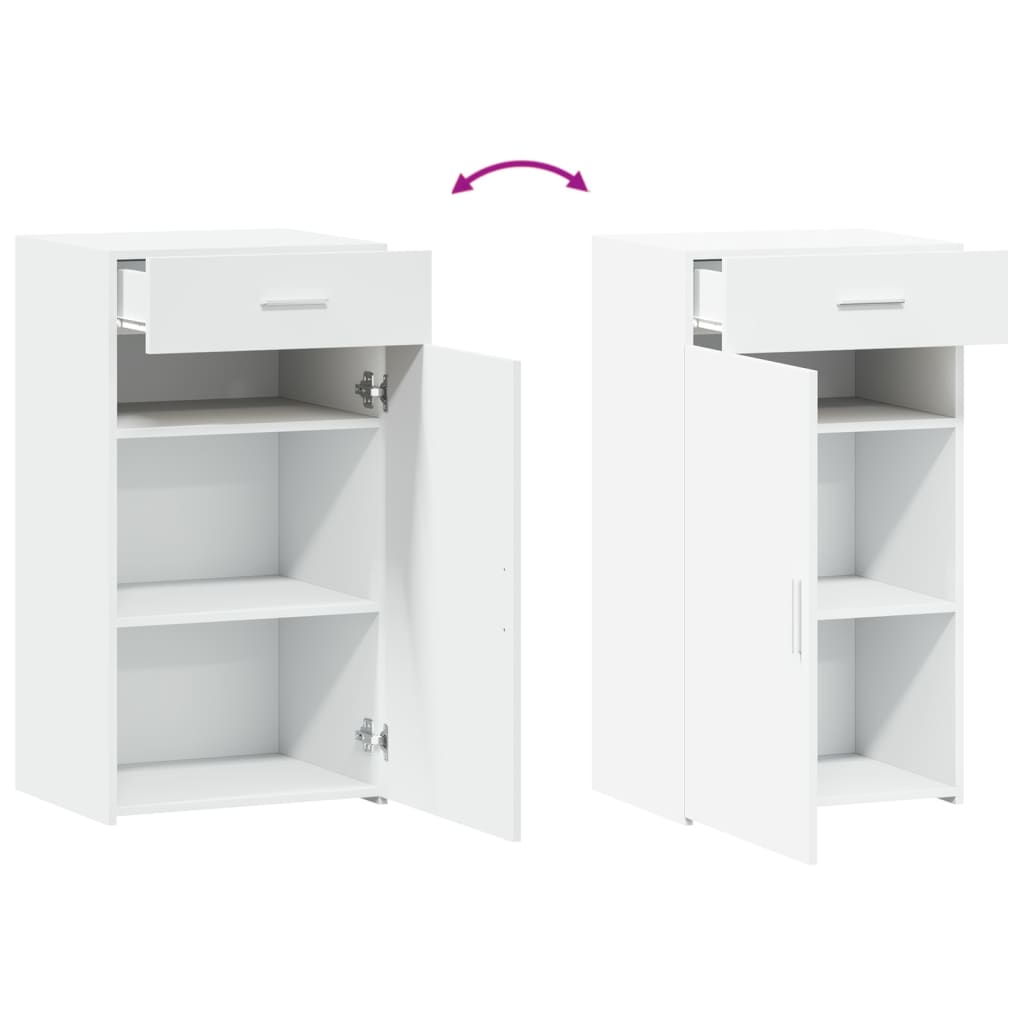 Dressoir 50x42,5x93 cm bewerkt hout wit is nu te koop bij PeponiXL, paradijselijk wonen!