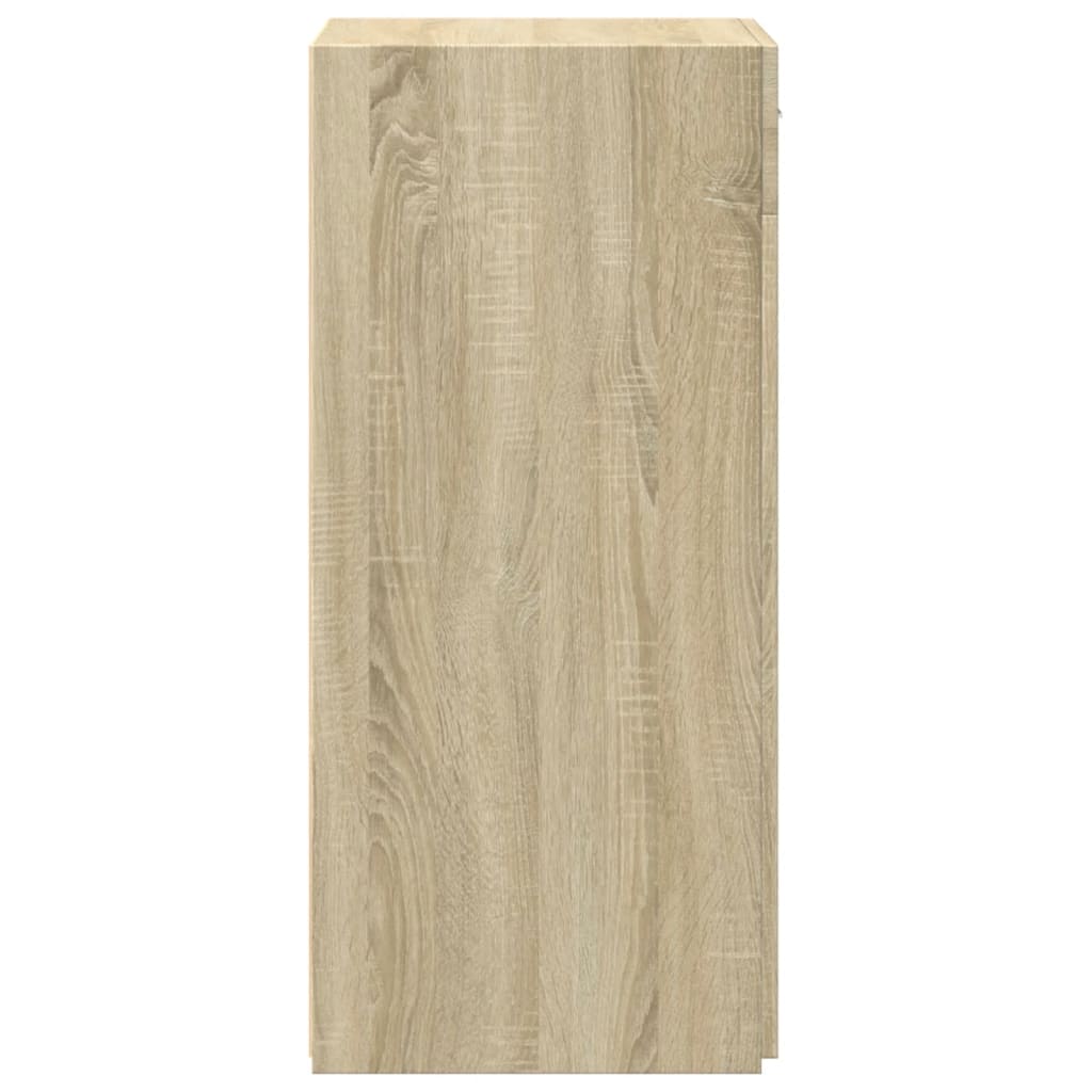 Dressoir 50x42,5x93 cm bewerkt hout sonoma eikenkleurig is nu te koop bij PeponiXL, paradijselijk wonen!
