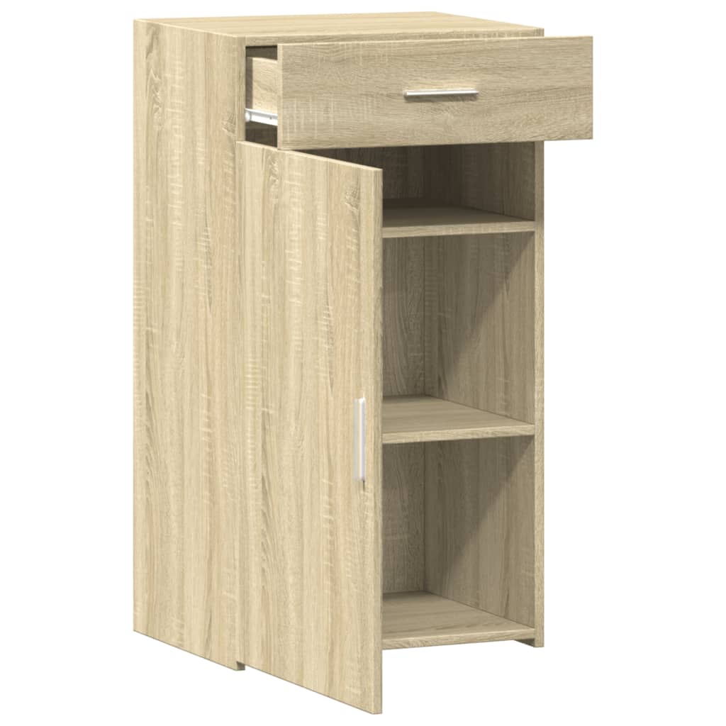 Dressoir 50x42,5x93 cm bewerkt hout sonoma eikenkleurig is nu te koop bij PeponiXL, paradijselijk wonen!