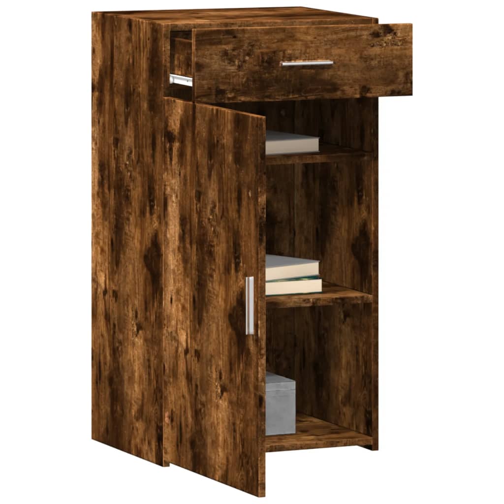 Dressoir 50x42,5x93 cm bewerkt hout gerookt eikenkleurig is nu te koop bij PeponiXL, paradijselijk wonen!
