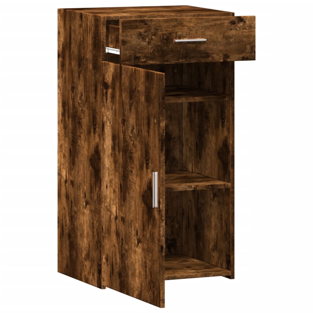 Dressoir 50x42,5x93 cm bewerkt hout gerookt eikenkleurig is nu te koop bij PeponiXL, paradijselijk wonen!