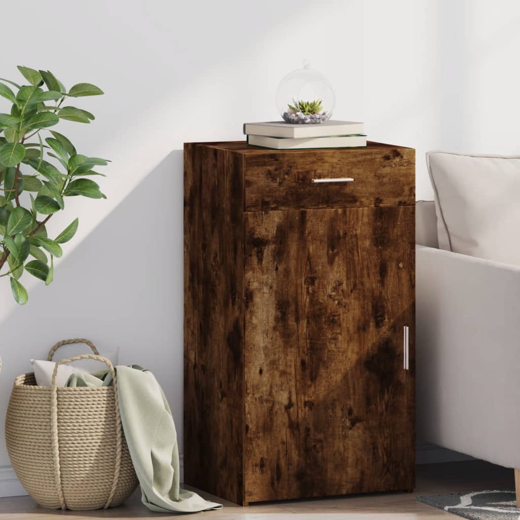 Dressoir 50x42,5x93 cm bewerkt hout gerookt eikenkleurig is nu te koop bij PeponiXL, paradijselijk wonen!