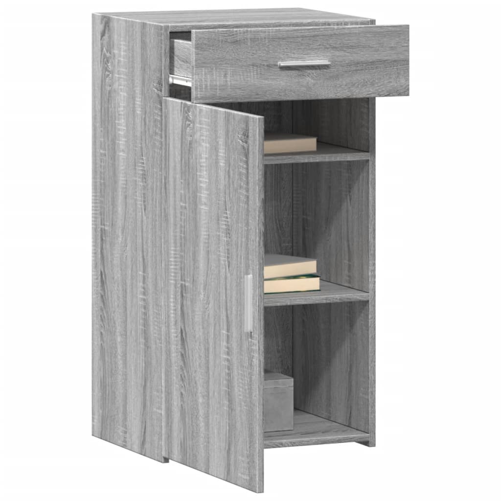 Dressoir 50x42,5x93 cm bewerkt hout grijs sonoma eikenkleurig is nu te koop bij PeponiXL, paradijselijk wonen!