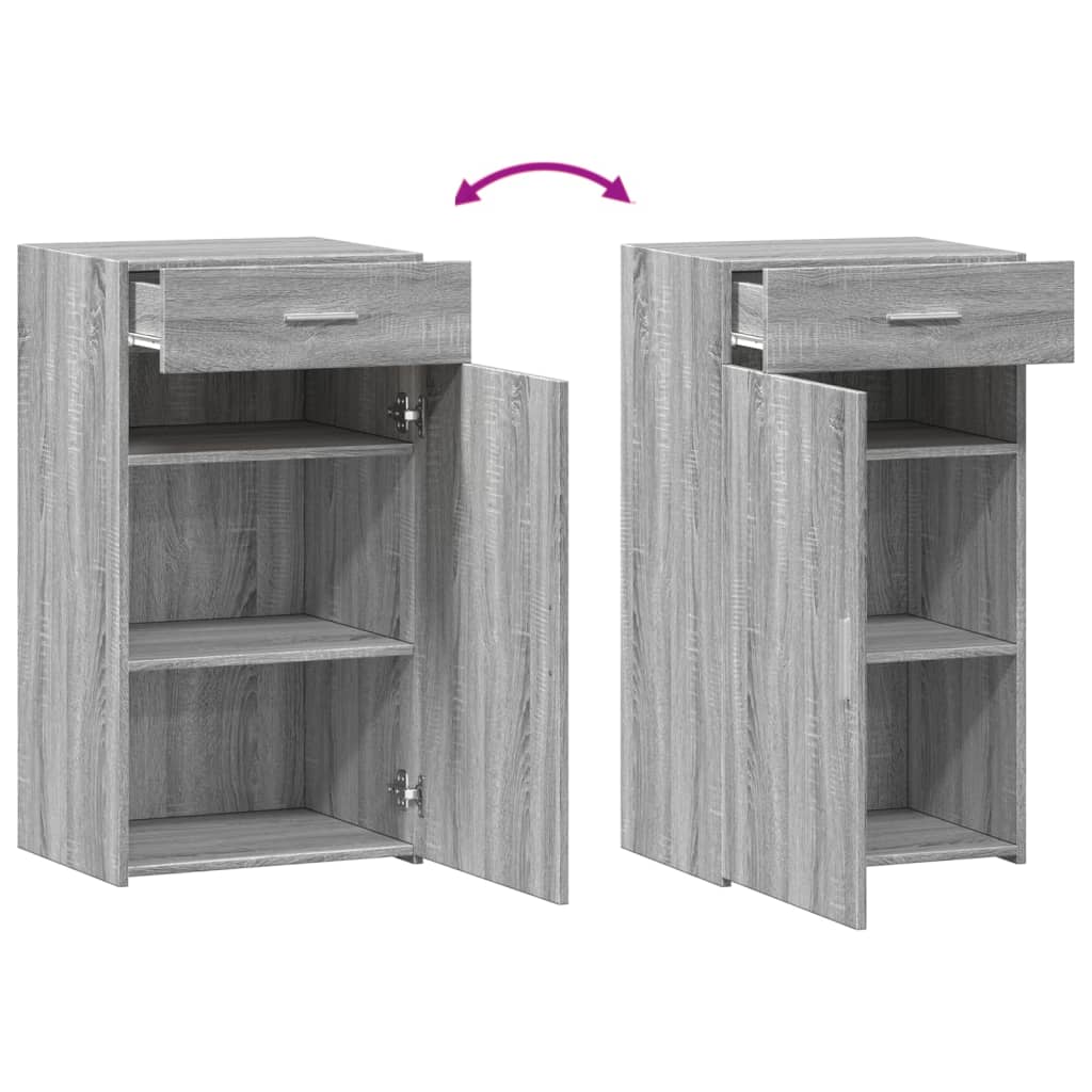 Dressoir 50x42,5x93 cm bewerkt hout grijs sonoma eikenkleurig is nu te koop bij PeponiXL, paradijselijk wonen!