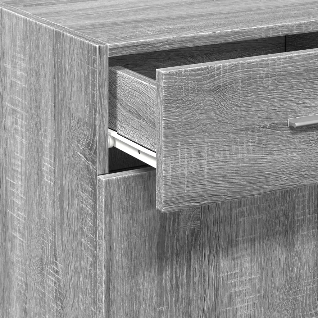 Dressoir 50x42,5x93 cm bewerkt hout grijs sonoma eikenkleurig is nu te koop bij PeponiXL, paradijselijk wonen!